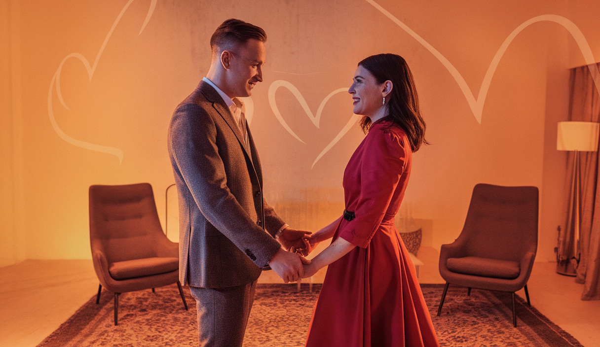 Illustration de la confiance en soi influençant les relations amoureuses